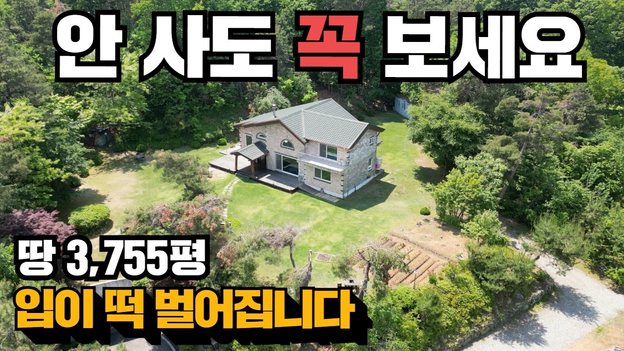 (전속)와! 미쳤다! 10년을 갈아 넣은 집! 산 하나를 깎았습니다! 여주전원주택!