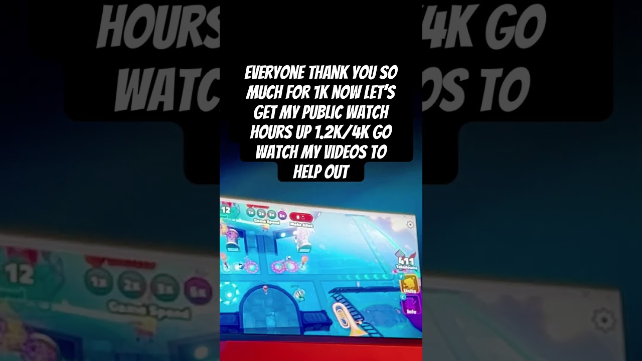 Let get to 4K watch hours go watch my videos #blowup #1ksubscribers