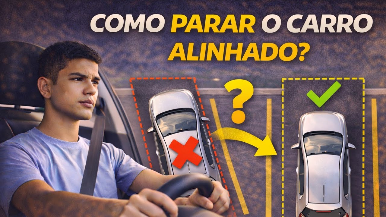 APRENDA A ALINHAR O CARRO PRÓXIMO AO MEIO FIO #cnh #autoescola #dirigir #volante