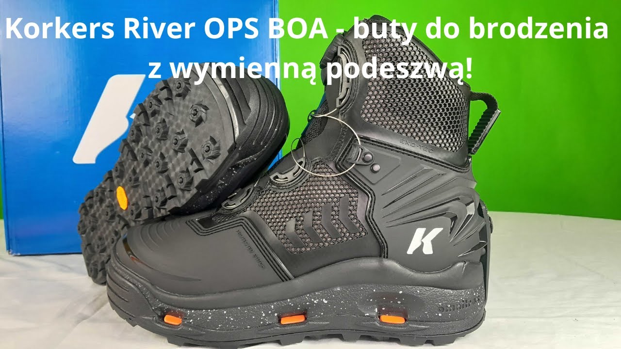 Korkers River OPS BOA - buty do brodzenia z wymienną podeszwą!