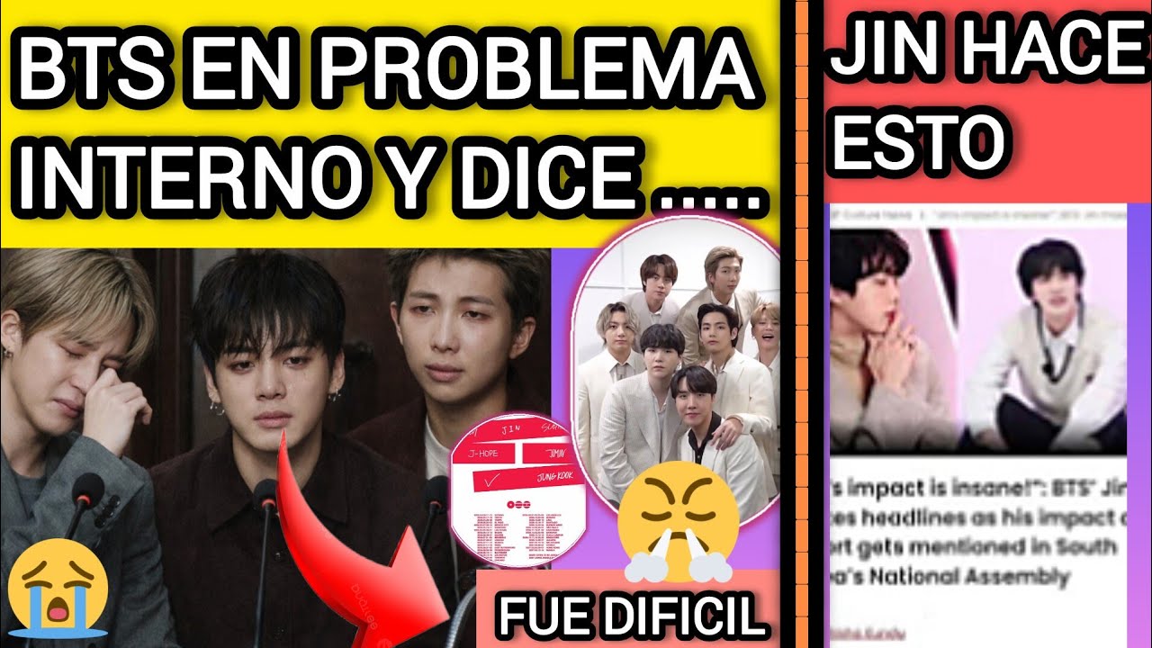 🔴BTS SE SEPARO⁉️ESTO SUCEDIO Y HOY SE SUPO😭JIN HACE ESTO😨noticiasdebts