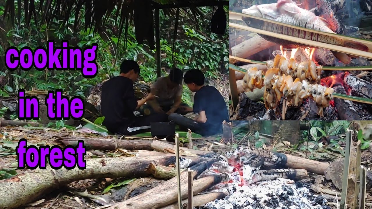 cooking in the forest