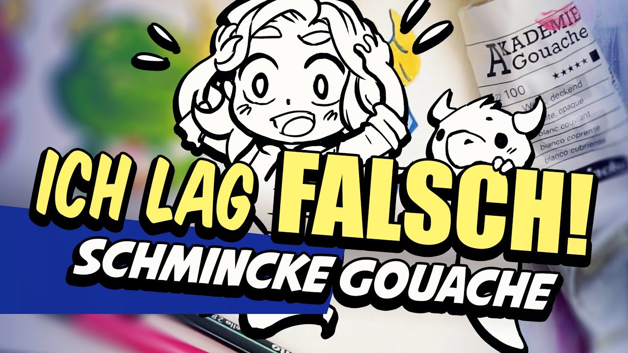 Ich lag FALSCH! 🥴 Schmincke Gouache | 🧪 Test #1