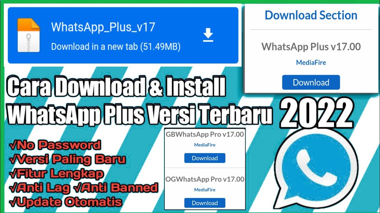 WhatsApp Plus Versi Terbaru || Cara Download Dan Install WhatsApp Plus Biru (No Password)