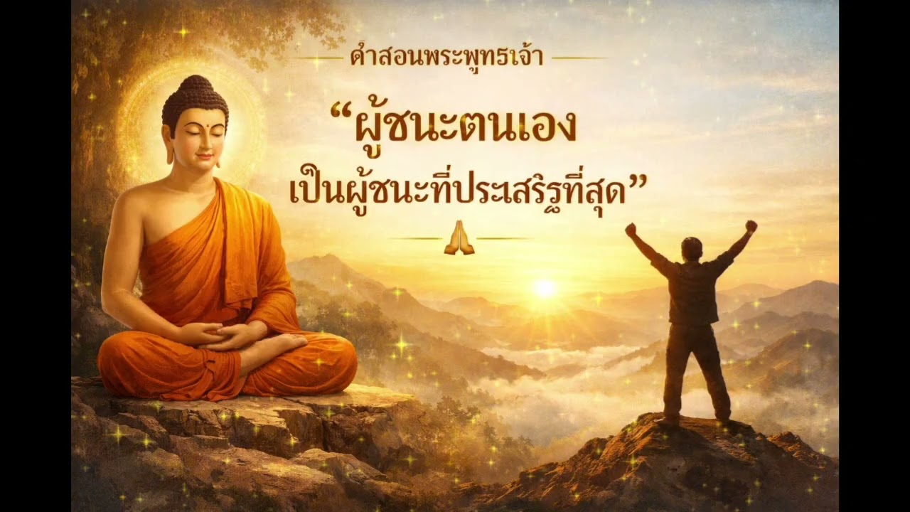 🙏คำสอนพระพุทธเจ้า🙏 | ผู้ชนะตนเอง เป็นผู้ชนะที่ประเสริฐที่สุด