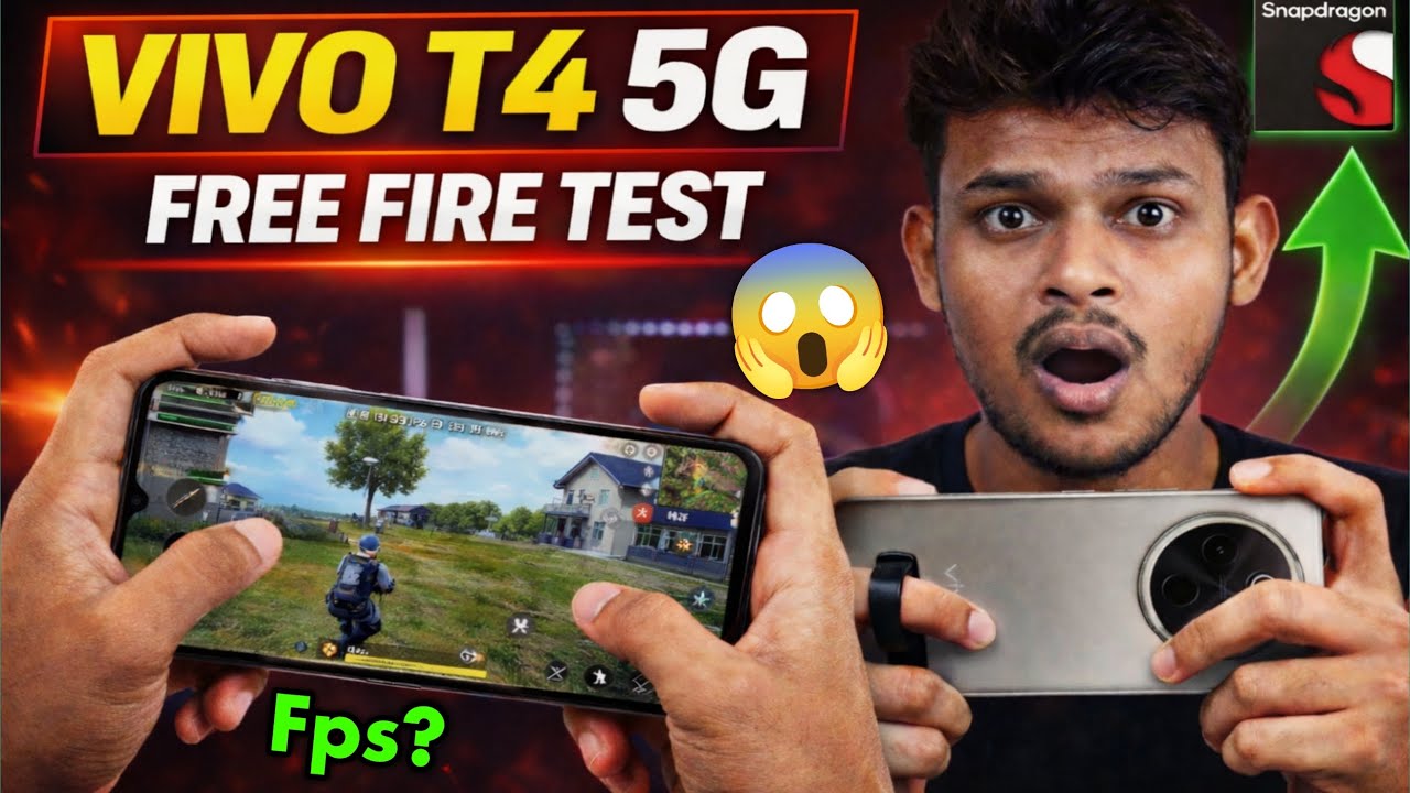 Vivo T4 5G Free Fire Max Test 🔥 | Real Gameplay Review