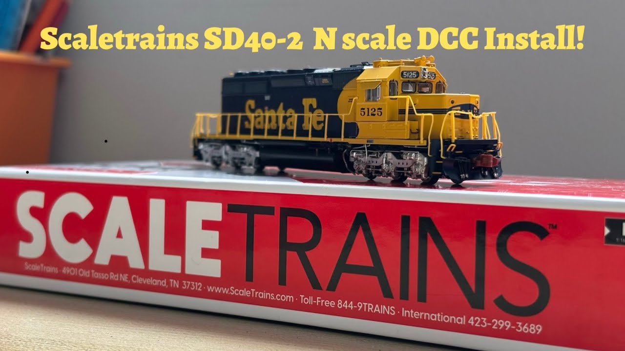 Scaletrains N scale SD40-2 ESU Lok pilot DCC install! 