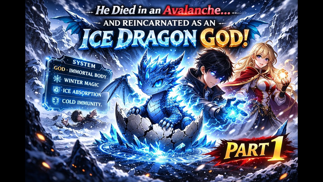 He Died in an Avalanche… and Reincarnated as an ICE DRAGON GOD!