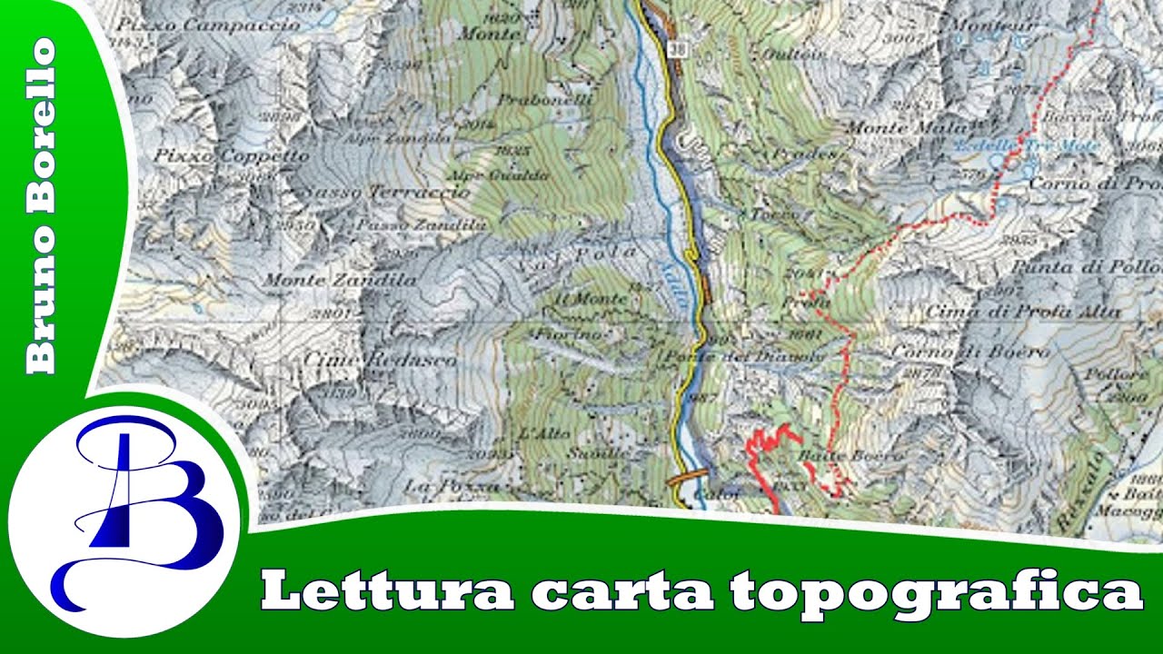 Carta topografica da escursionista - Come leggere una carta e le sue informazioni - Episodio #1