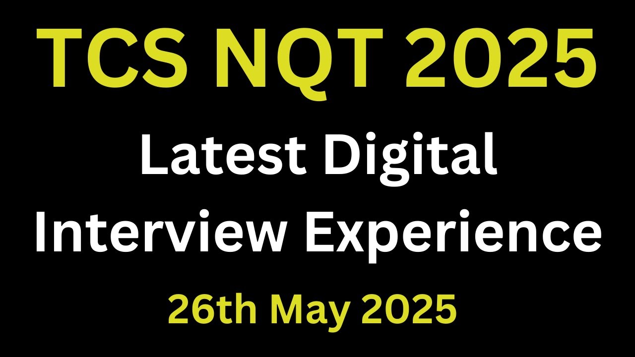 TCS Digital Interview Experience 2025 | TCS Digital Interview Questions And Answers