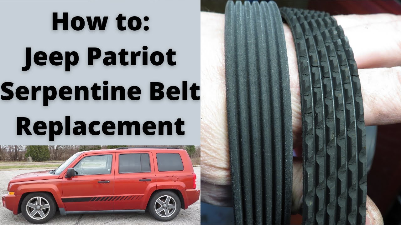 Jeep Patriot 2007-2017 Serpentine Belt Removal and Replacement