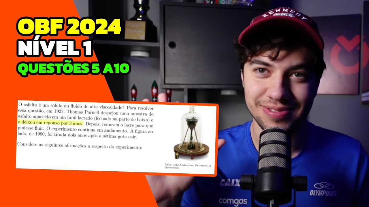 OBF 2024 - NÍVEL 1 - Questões 5, 6, 7, 8, 9 e 10 (Resolvendo Questões)
