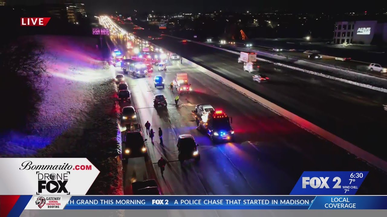 Northbound I-270 shut down after multi-vehicle crash