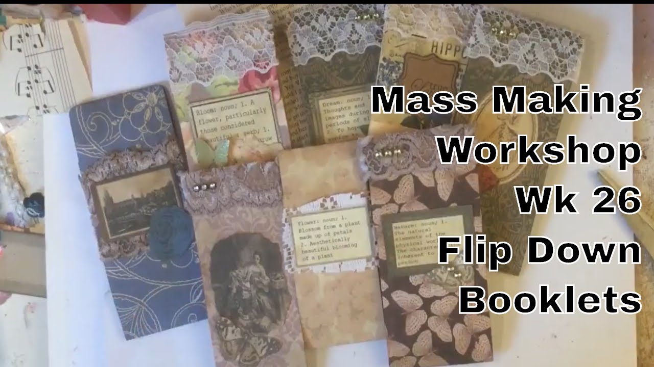Mass Making - Skinny Flip Down Booklet - Workshop 26 Mass Making Items in Bulk