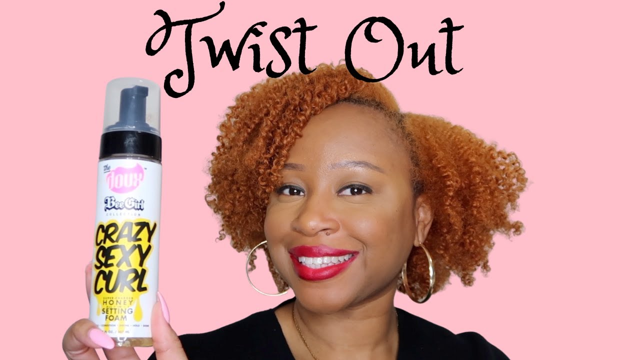 Twist Out Featuring The Doux Bee Girl CRAZY SEXY CURL HONEY SETTING FOAM