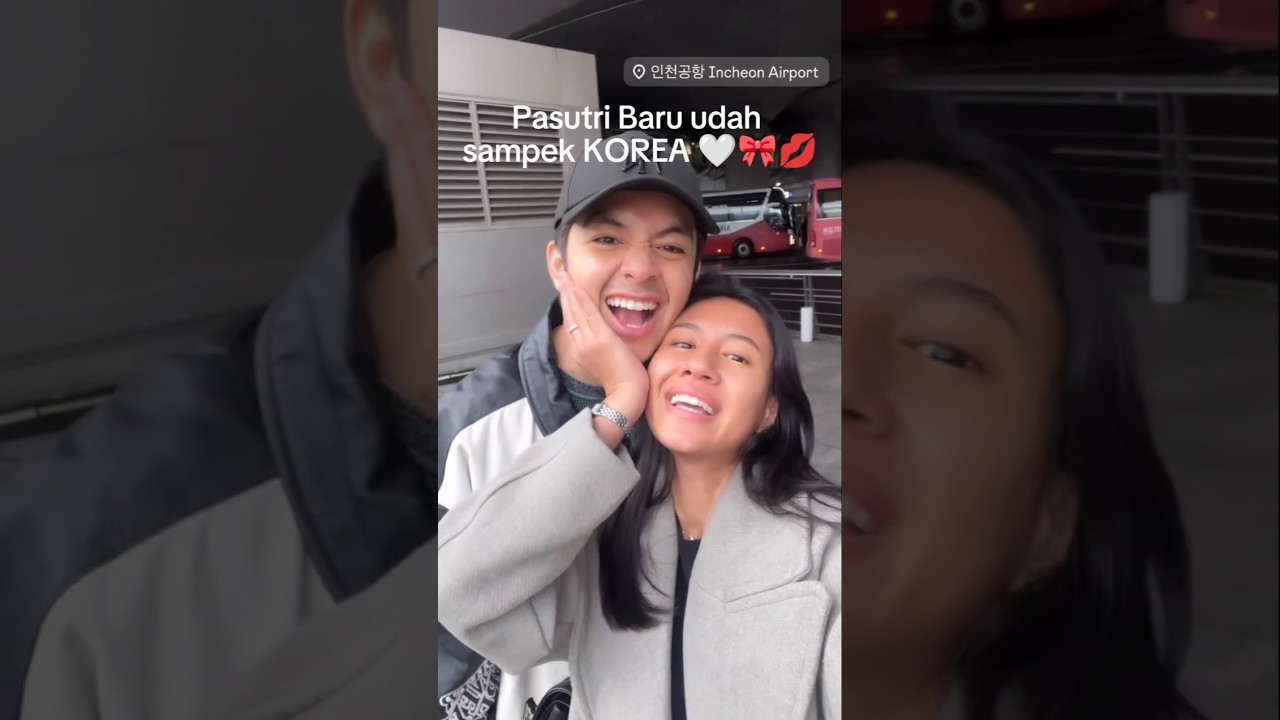 Angga Yunanda dan Shenina Cinnamon baru sampai Korea #anggayunanda