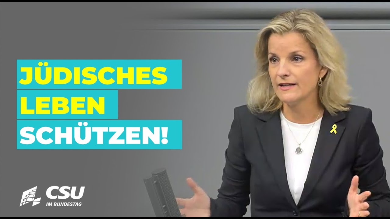 Daniela Ludwig: J&uuml;disches Leben sch&uuml;tzen!