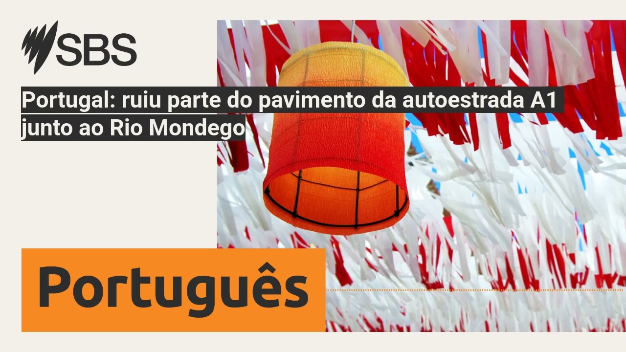 Portugal: ruiu parte do pavimento da autoestrada A1 junto ao Rio Mondego | SBS Portuguese - SBS...