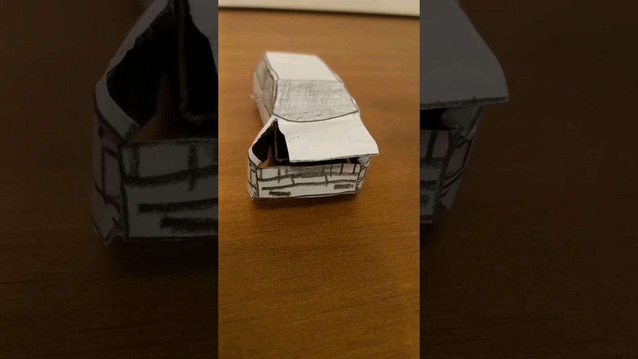 Paper car crashes pt. 2    #papercraft #carcrash #compilation