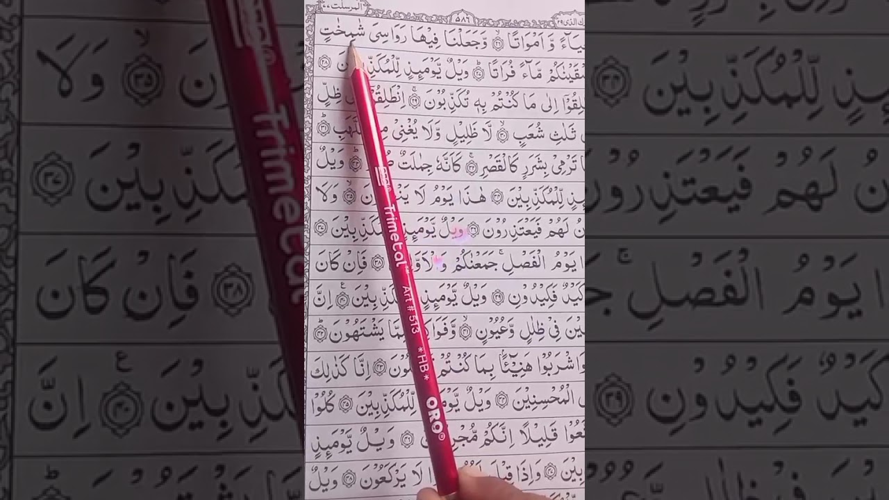 Talawatquranpak#behtreenabadat#surahtulmursiat#quranpakkosamjoapkizindagibadaljaegi 