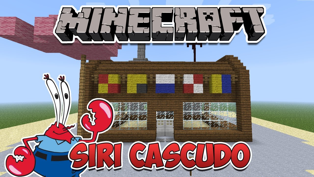 Minecraft: Como construir o Siri Cascudo (Bob Esponja)