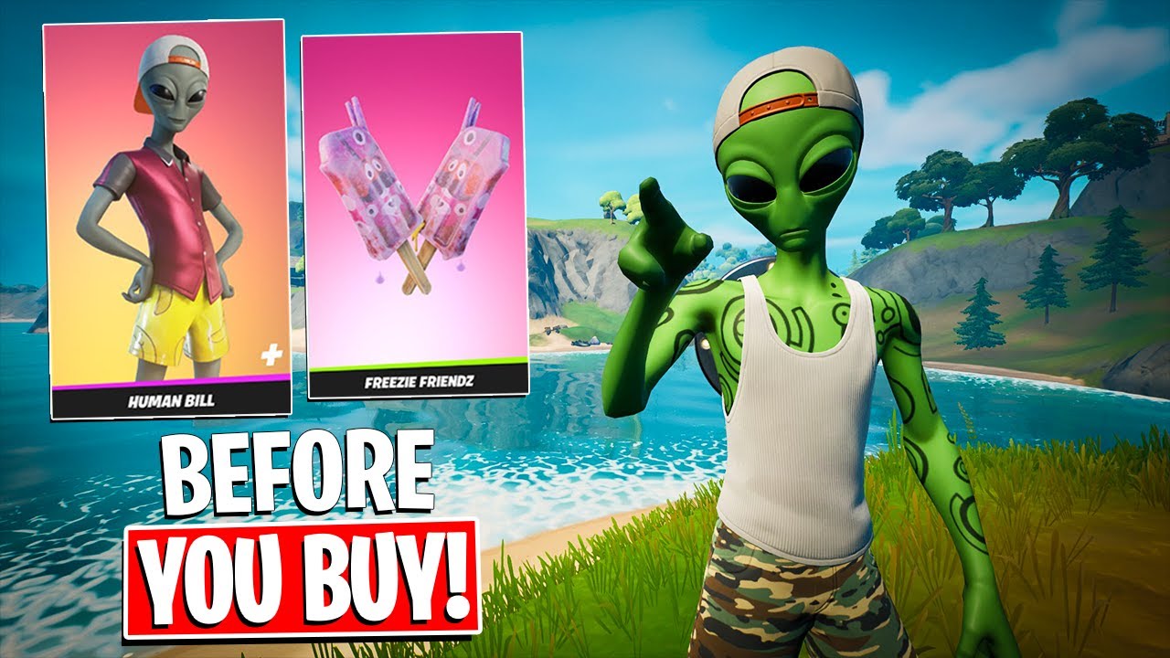 *НОВИНКА* Геймплей за Человека Билла + комбо! Перед покупкой (Fortnite Battle Royale)