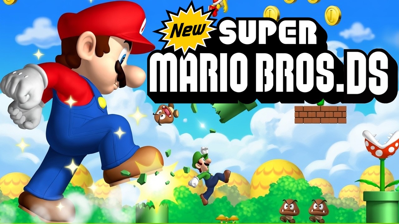 New Super Mario Bros. DS - Full Game 100% (HD)