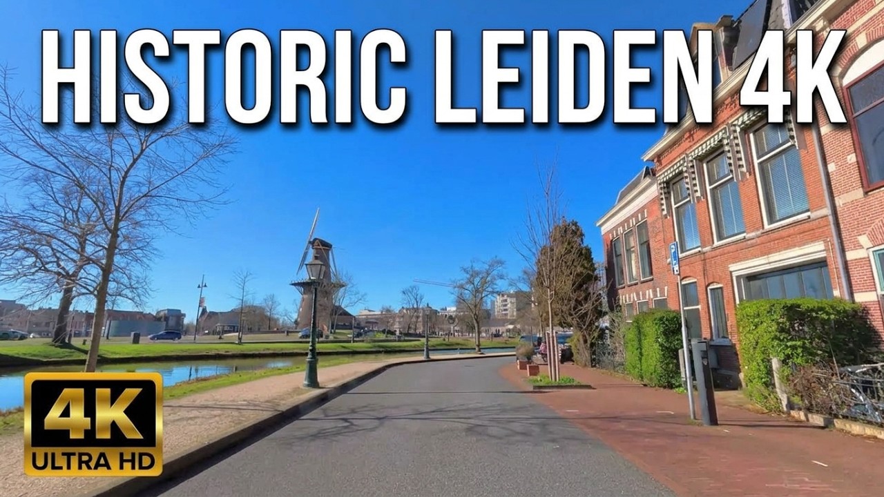 Driving Through Leiden | Historic Dutch City in 4K, Netherlands