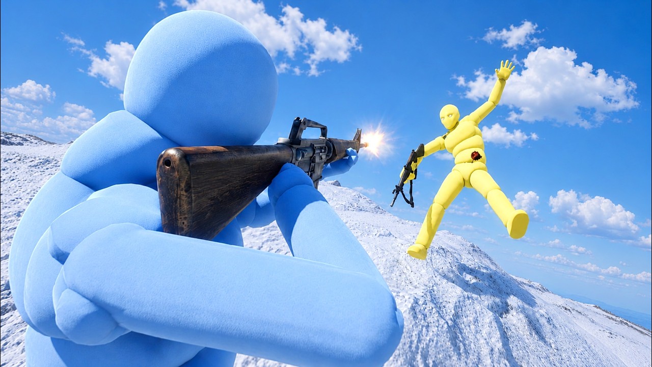 NPC Wars with Active Ragdoll Dudes #38 Euphoria Physics