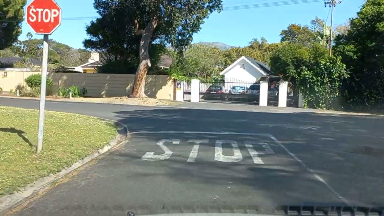 Exploring places the suburb of Bergvliet Cape Town drive around