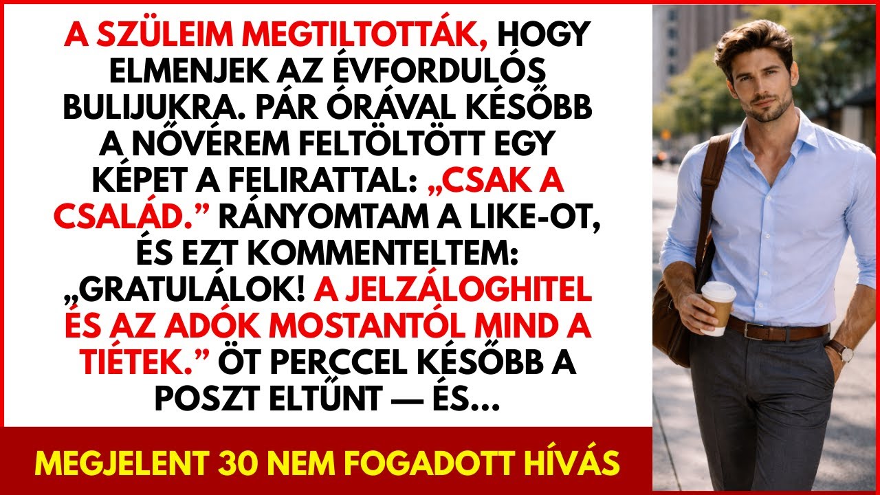 Kizártak a szüleim évfordulós ünnepségéről. Órákkal később a testvérem fotót tett közzé…