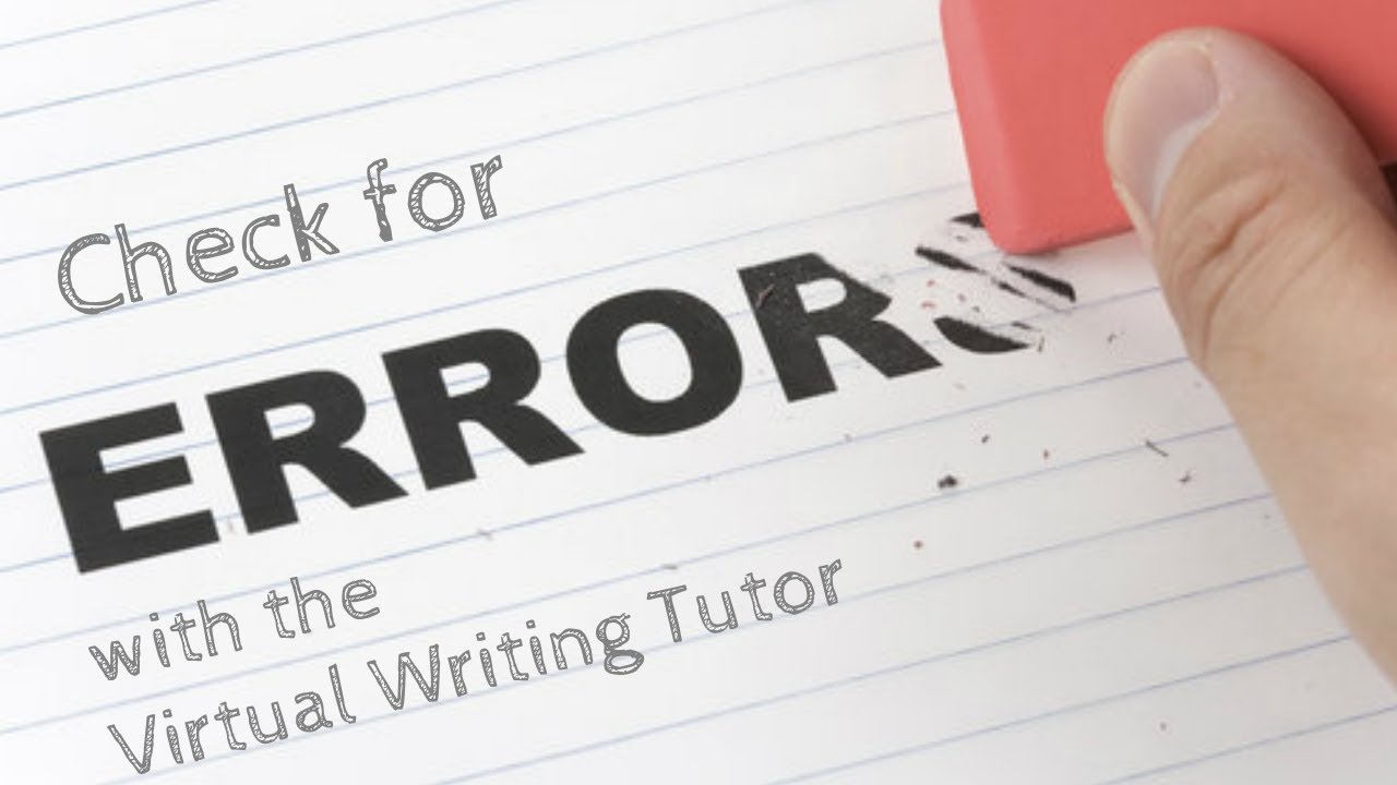 How to Check Grammar on the Virtual Writing Tutor