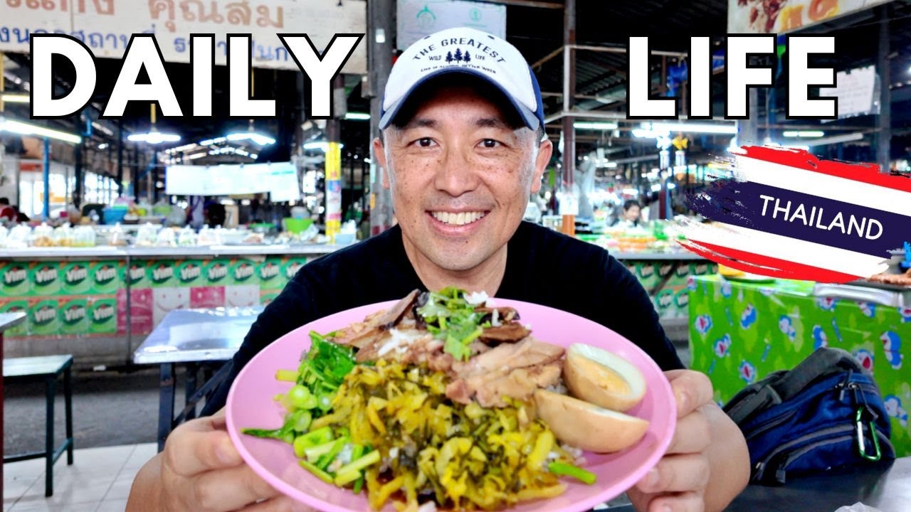 Eating at Local Market & Street Food in Bangkok!  Retirement Life in Thailand 🇹🇭 