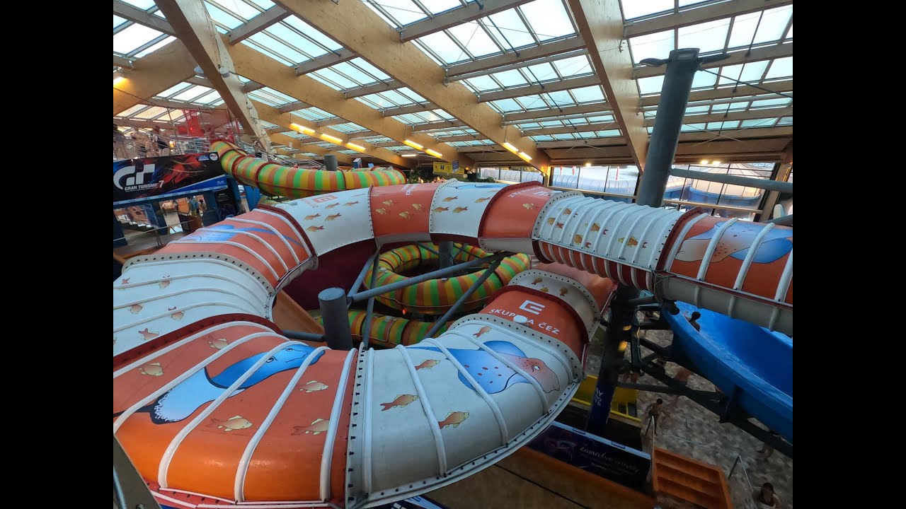 Prague Aquapark Aquapalace, all Waterslides