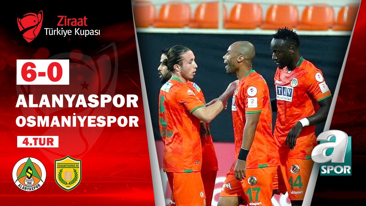 Alanyaspor 6 - 0 Osmaniyespor MAÇ ÖZETİ (Ziraat Türkiye Kupası 4. Tur Maçı) 01.12.2021
