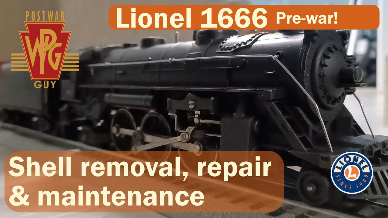 How to Fix a Lionel PREWAR 1666. Gets Power but Won't Move
