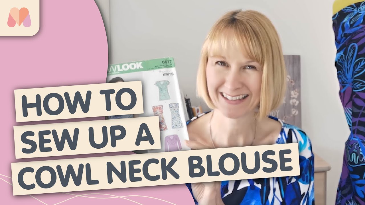 How to Make a Cowl Neck Blouse | New Look 6577 Sewalong | Tutorial