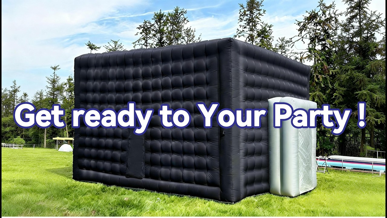 Unboxing Inflatable Nightclub | Large Outdoor Party Tent🥳 #inflatable #nightclub #blowup  #unboxing