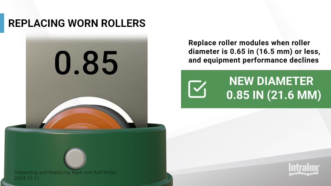 S7000 Inspecting and Replacing Rack and Roll Rollers (S7000 Maintenance)