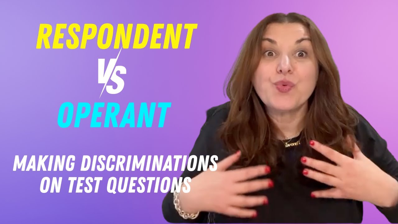 Dana Do's: Tips for Discriminating Operant vs. Respondent Behavior on Exam Questions
