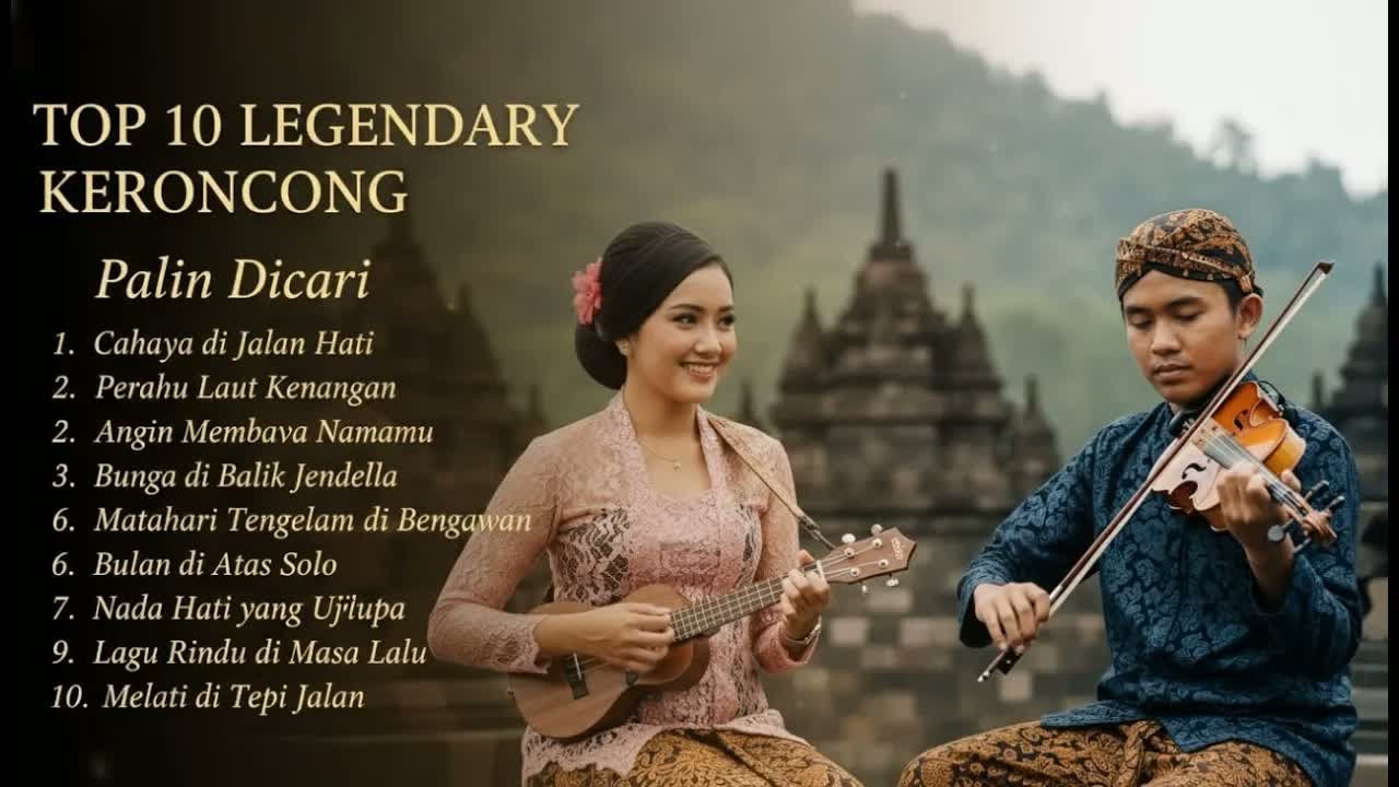 Top 10 Lagu keroncong Legendaris Paling banyak dicari ! Bikin Rindu Masa Lalu