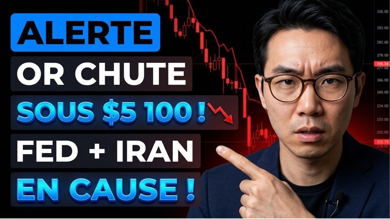 ALERTE Or chute sous 5100$ : Fed et Iran en cause