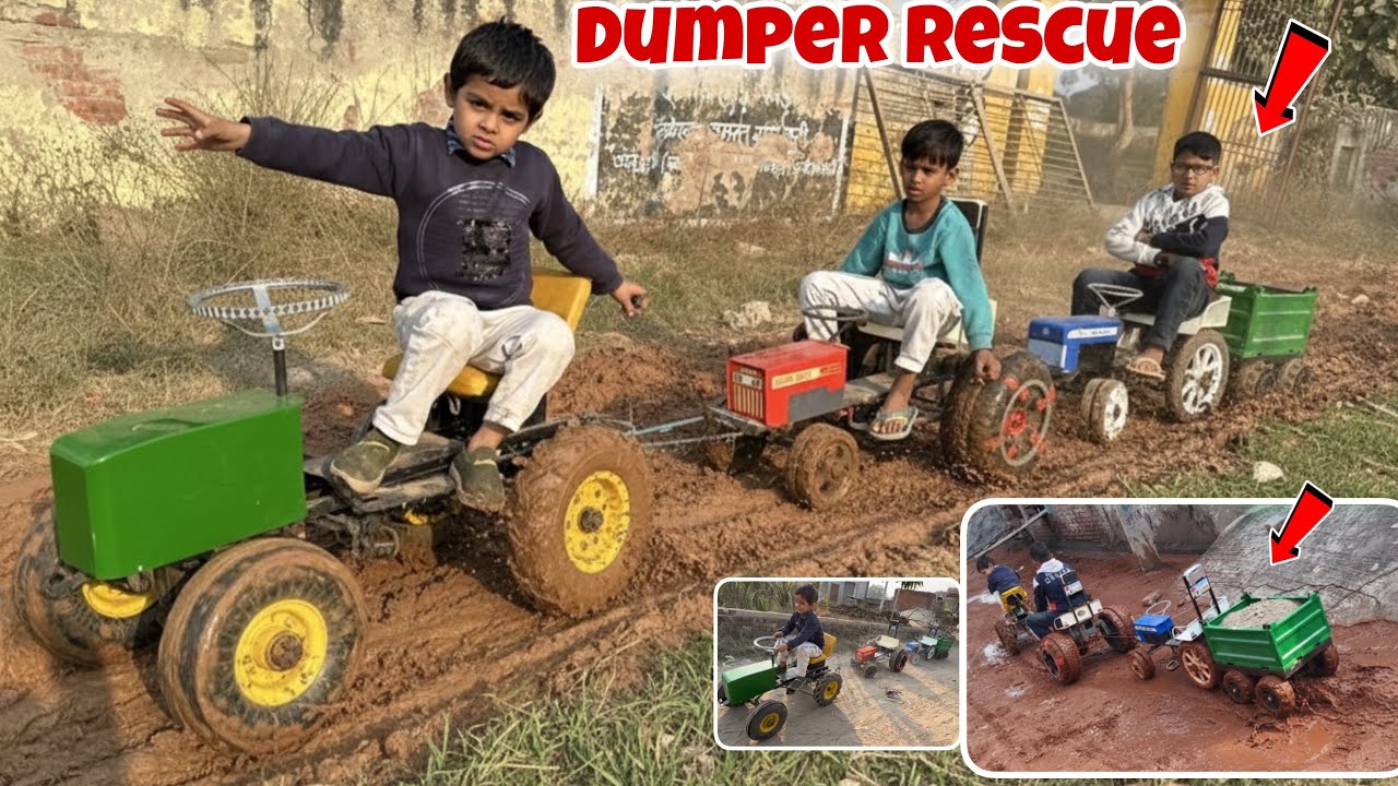 Jhon Deere New Holland Rescue Of Big Dumper😱 Construction Wrk Complt