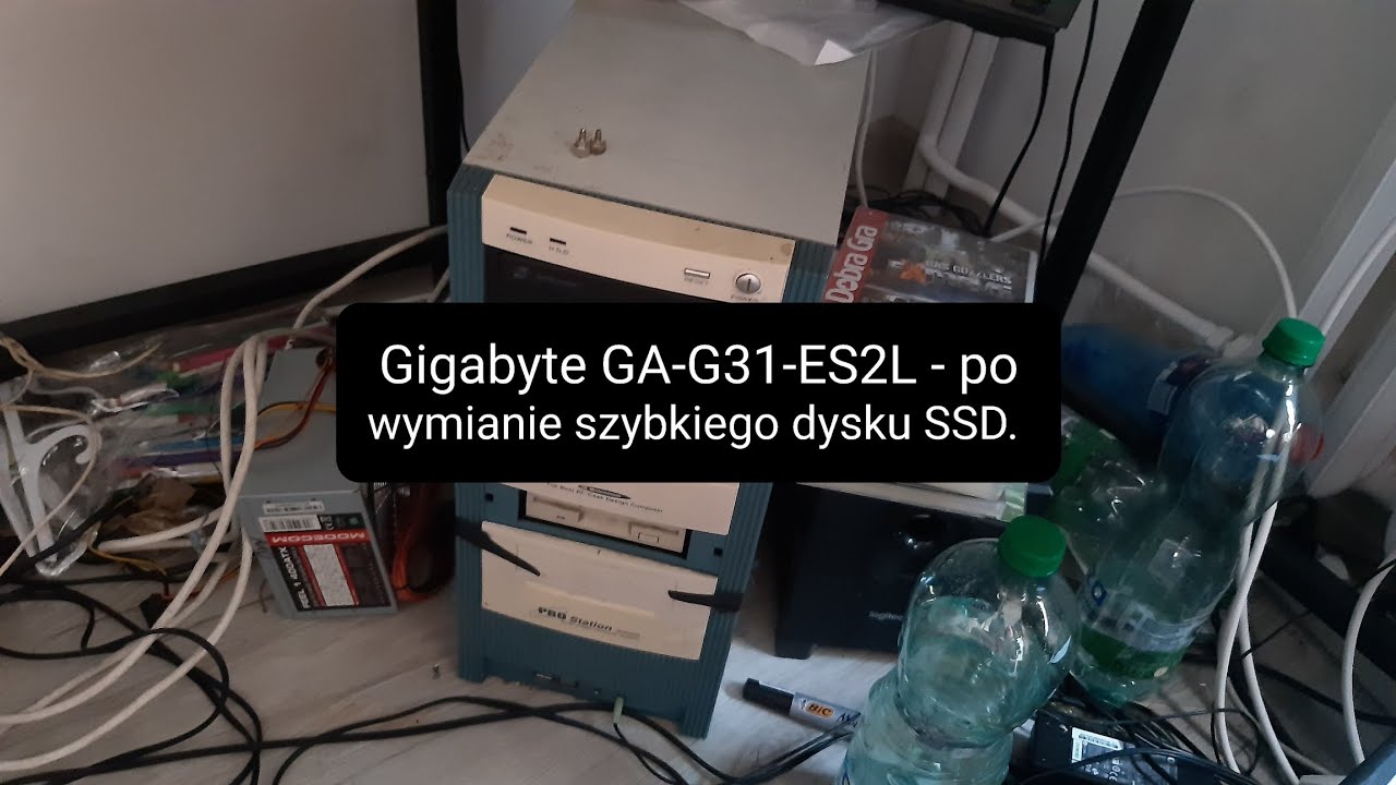 Gigabyte GA-G31-ES2L - po wymianie szybkiego dysku SSD.