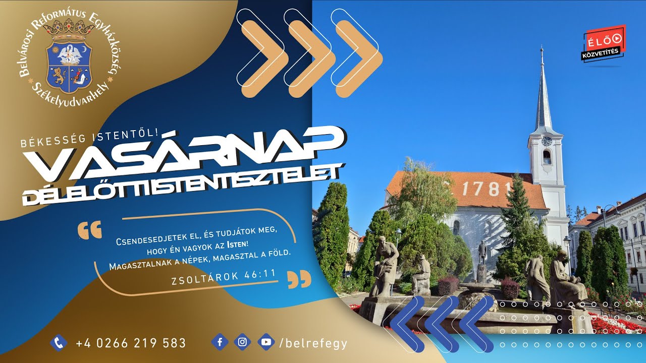 VASÁRNAPI ISTENTISZTELET - 2024. SZEPTEMBER 22.