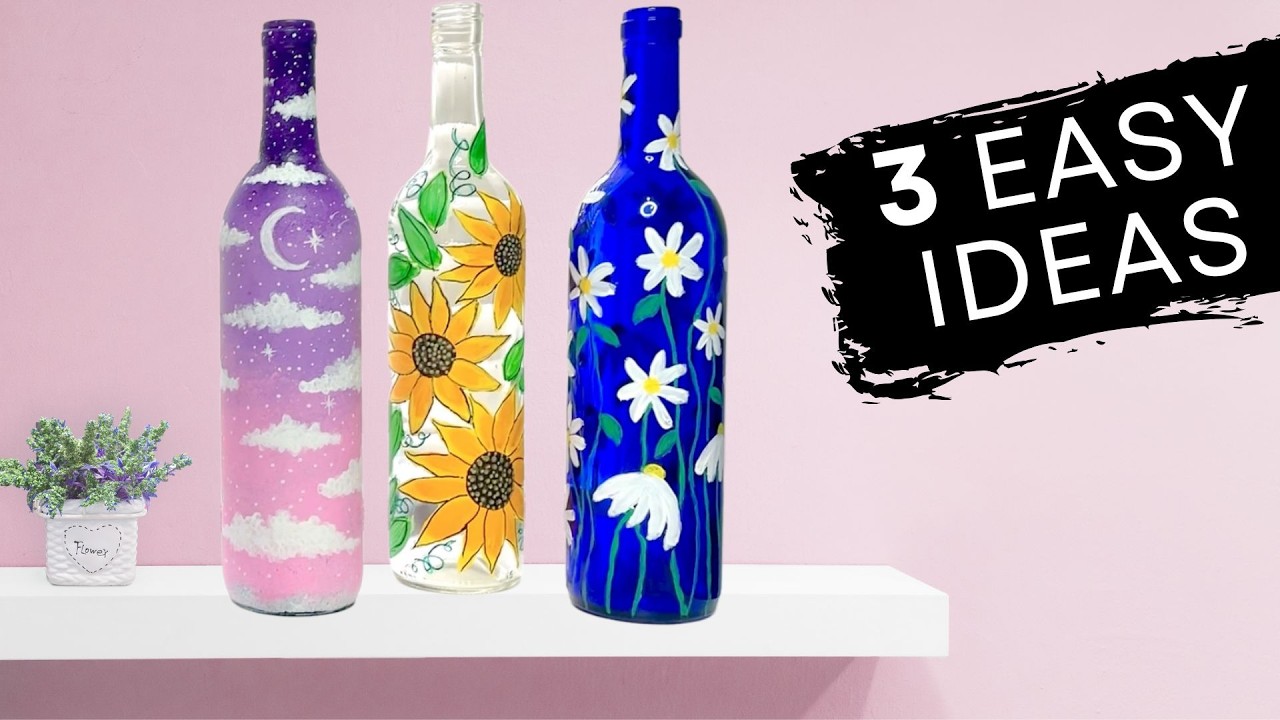 Don’t Toss Those Bottles! 3 DIY Wine Bottle Painting Ideas for Zero-Waste Decor