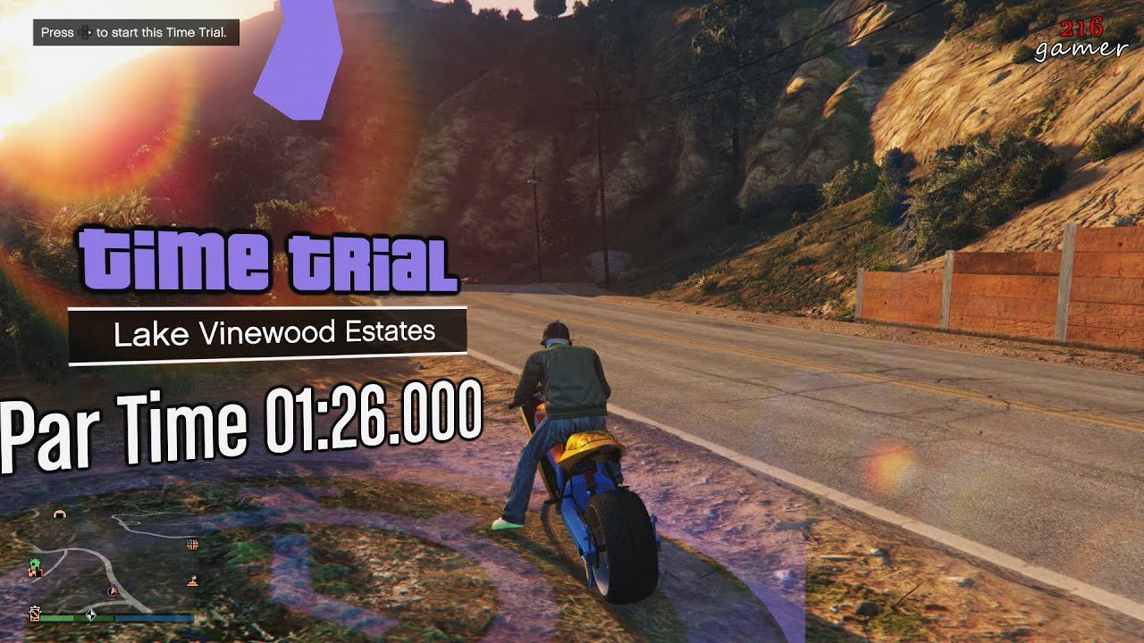 HOW TO BEAT LAKE VINEWOOD ESTATES TIME TRIAL GTA 5 ONLINE