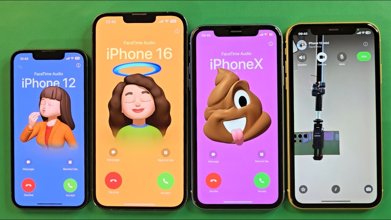 iPhone 13mini iPhone 13Pm iPhone Xr iPhone 11 Incoming call Facetime Outgoing call