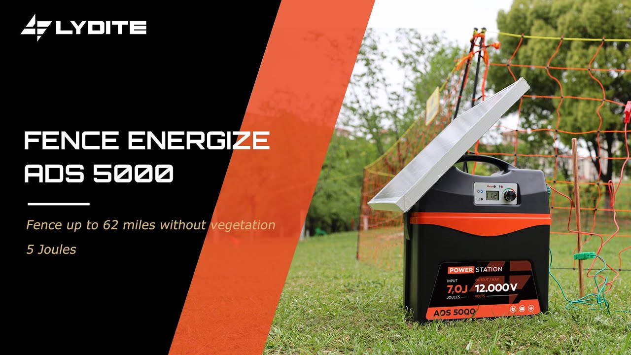 Lydite® Energizer “ADS5000”, 5J 62Miles Solar Fence Energizer - Installation Guide