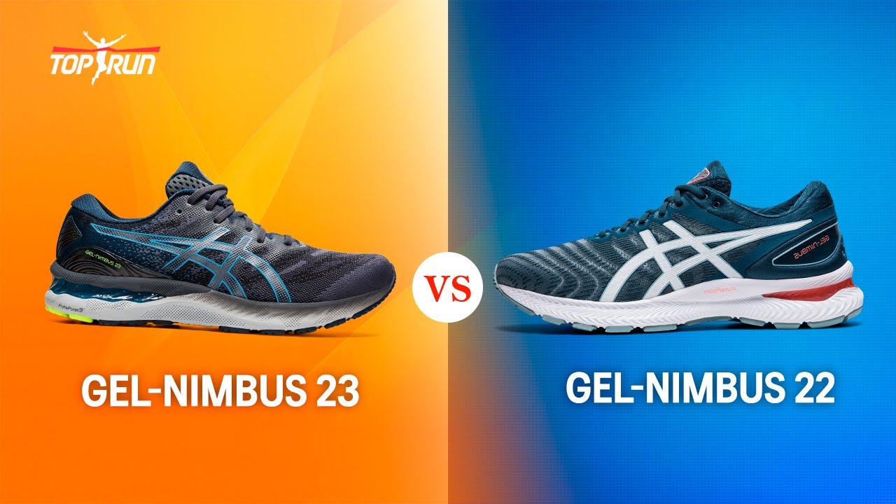 Сравнение кроссовок Asics GEL-NIMBUS 23 vs 22 | TopRun.com.ua